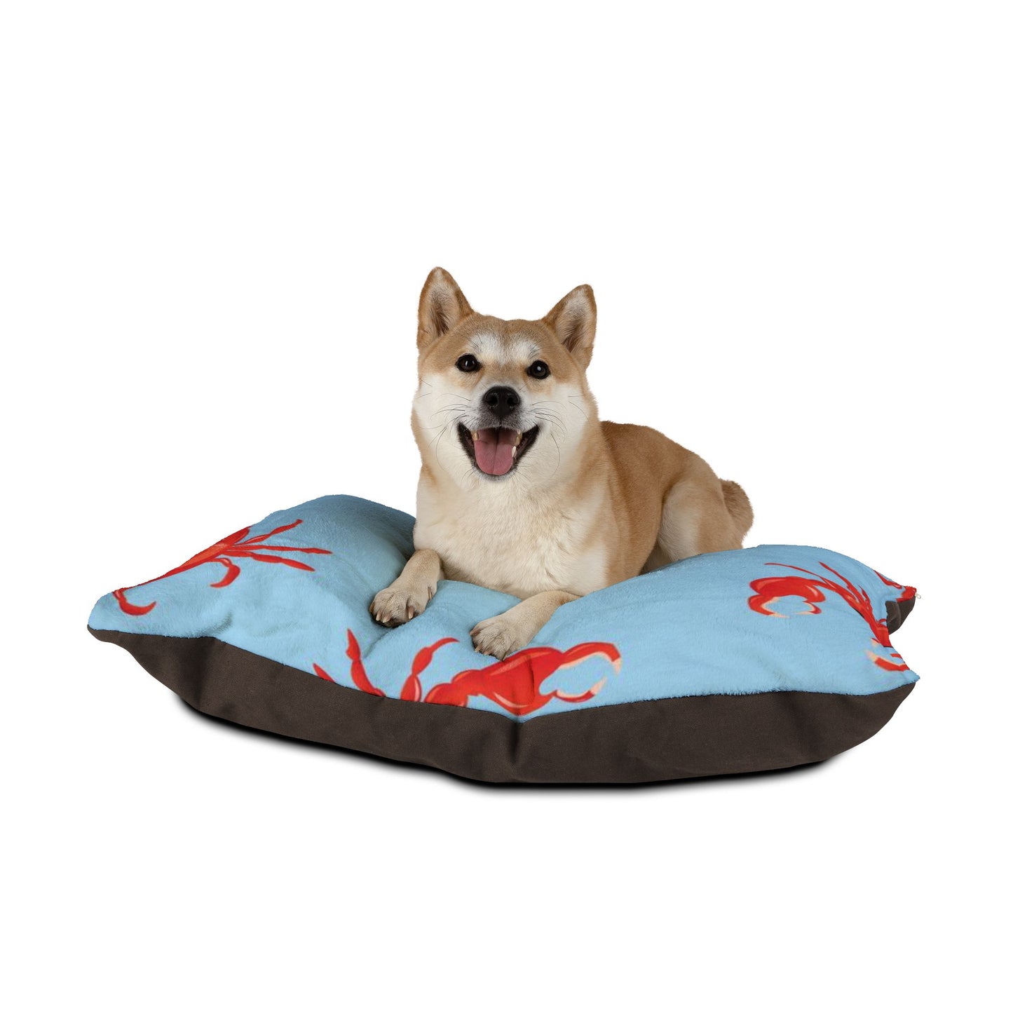 Crab Pattern Pet Bed - Dog & Cat Cushion