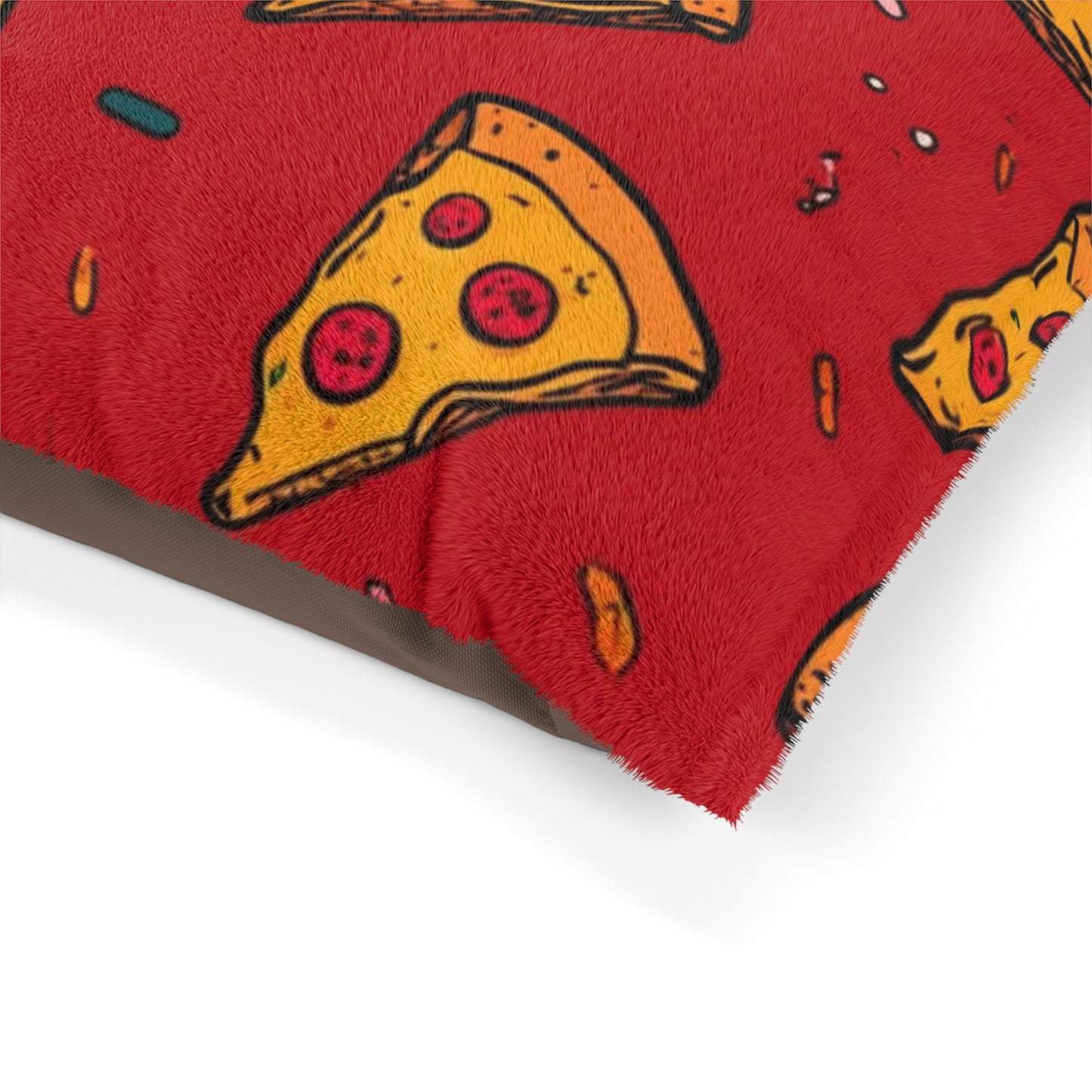 Pizza Pattern Pet Bed - Dog & Cat Cushion