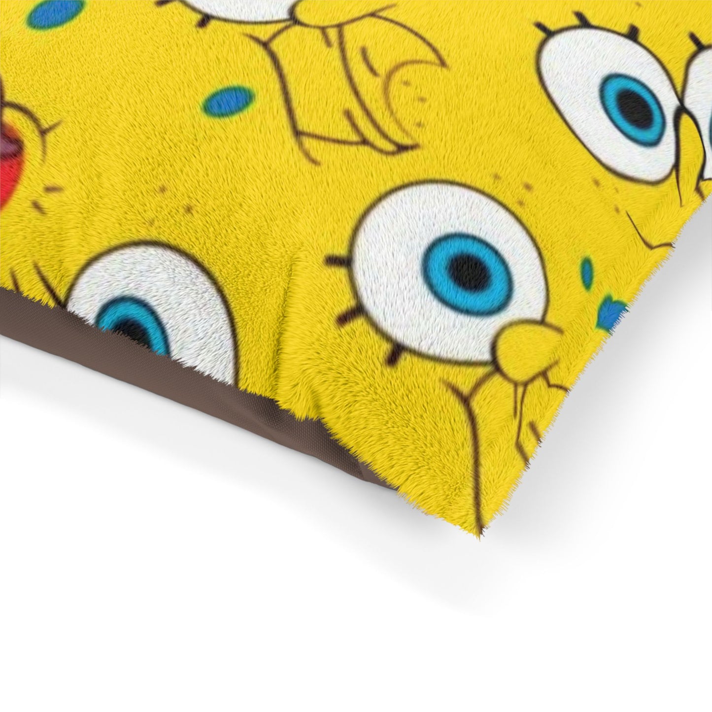 Sponge Bob Pattern Pet Bed - Dog & Cat Cushion