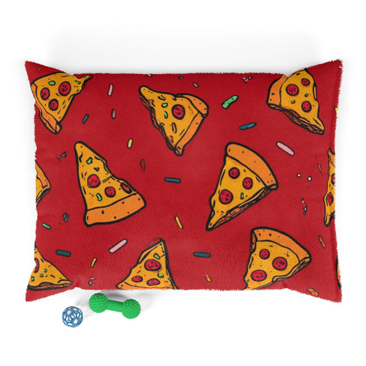 Pizza Pattern Pet Bed - Dog & Cat Cushion