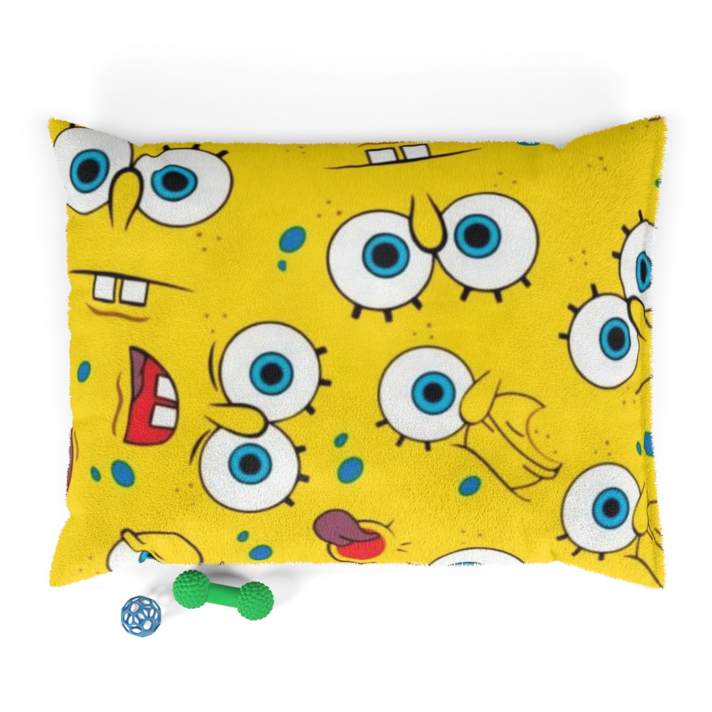 Sponge Bob Pattern Pet Bed - Dog & Cat Cushion