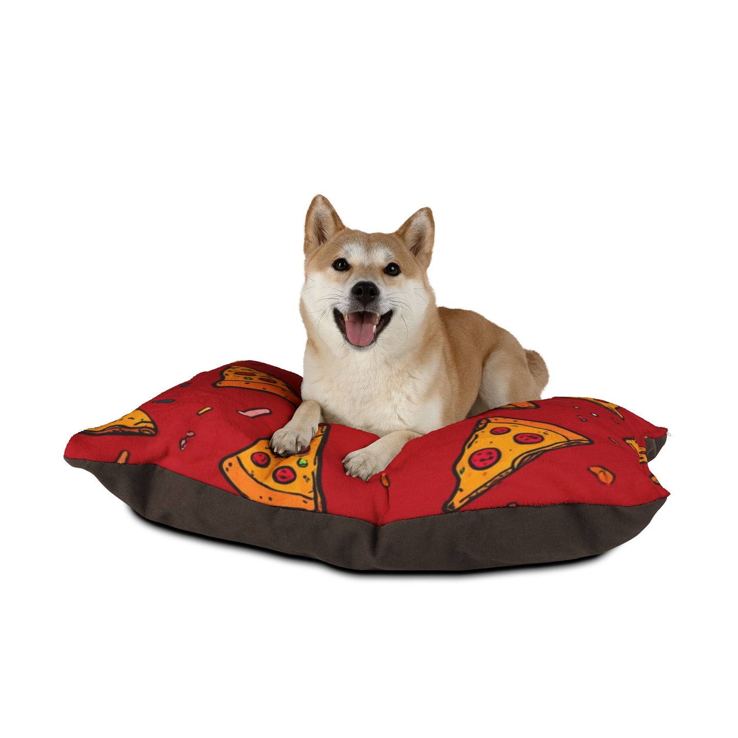 Pizza Pattern Pet Bed - Dog & Cat Cushion