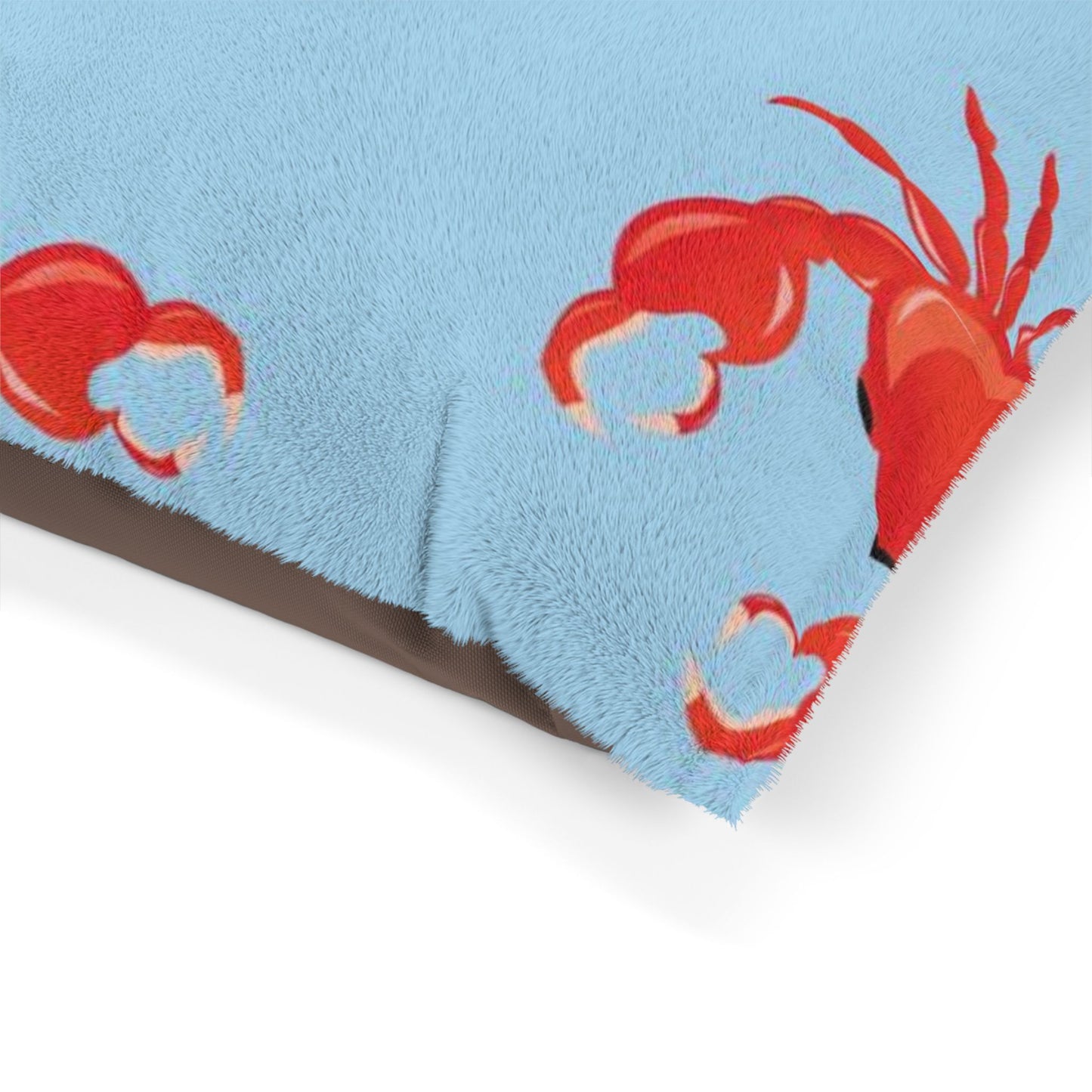 Crab Pattern Pet Bed - Dog & Cat Cushion